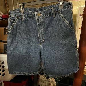 Carhartt Mens carpenter denim shorts , size 38 ,